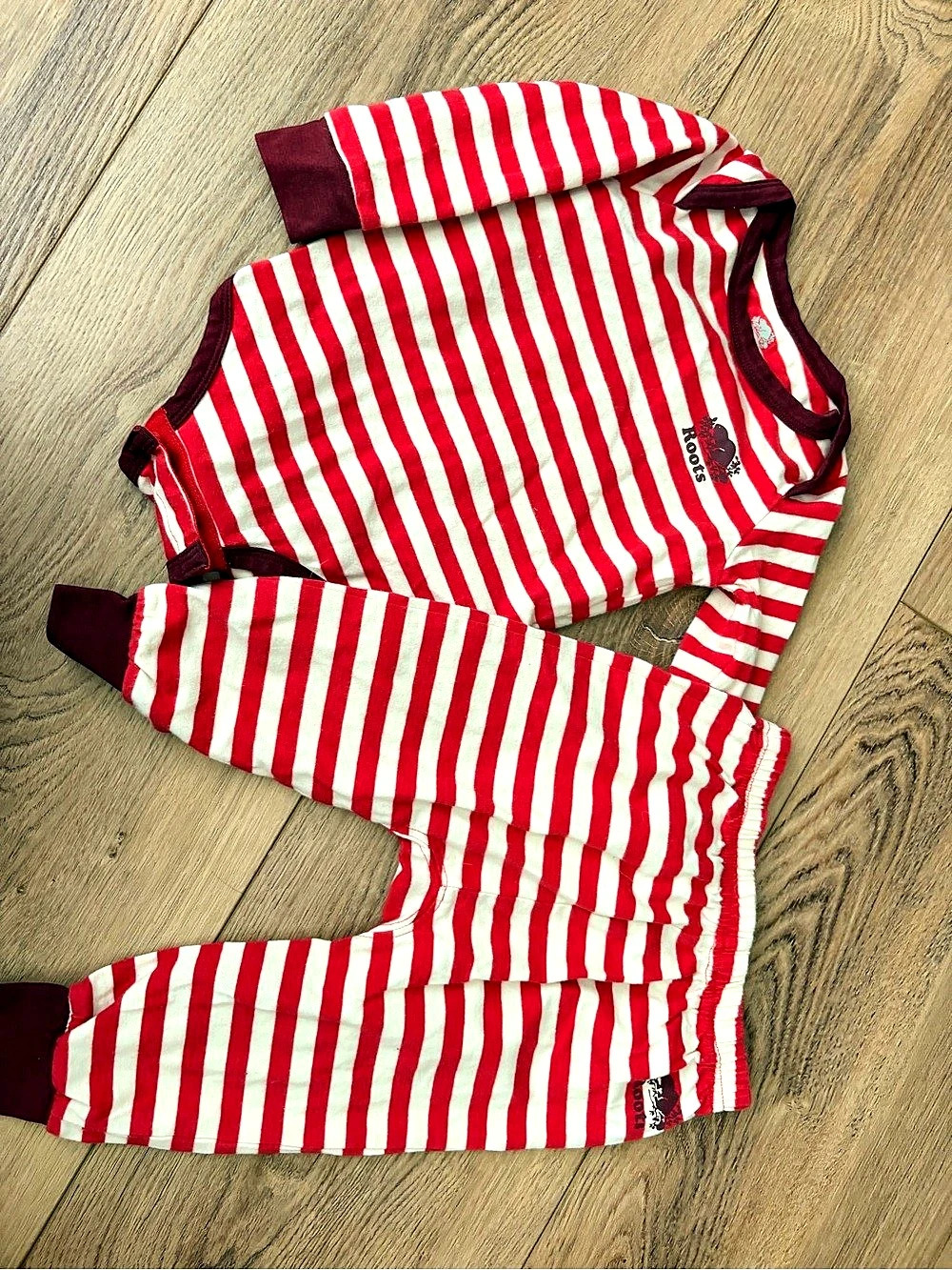 Roots Red & White Striped Set